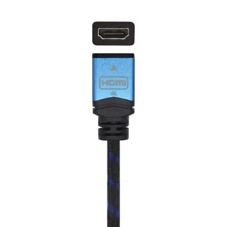 Aisens Cable Alargador HDMI A120-0452, Versión 2.0, Alta Velocidad 18Gbps, 4K@60Hz HDR, Ethernet, 1 Metro, Conectores Dorados, Negro/Azul Aisens Cable Alargador HDMI A120-0452, Versión 2.0, Alta Velocidad 18Gbps, 4K@60Hz HDR, Ethernet, 1 Metro, Conectores Dorados, Negro/Azul